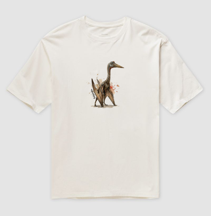  Camiseta Dinossauro Quetzalcoatlus Algodão Premium Dinoloco  - Imagem 4