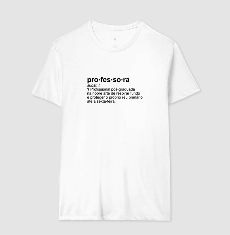 Camiseta Feminina Algodão Professora Réu Primário - Imagem 4