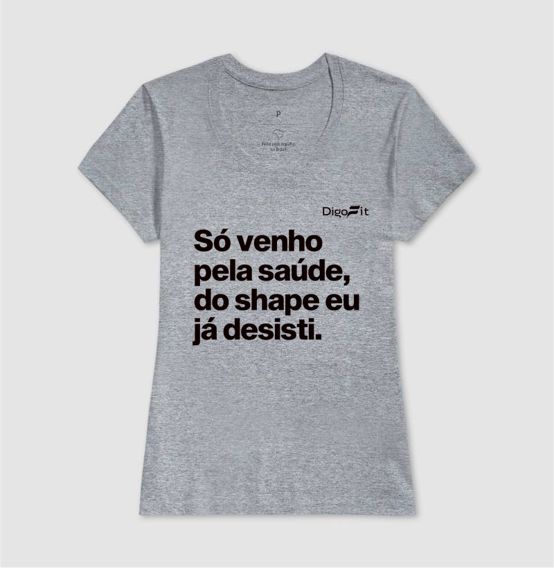 CAMISETA ACADEMIA SÓ VENHO PELA SAÚDE - Imagem 9