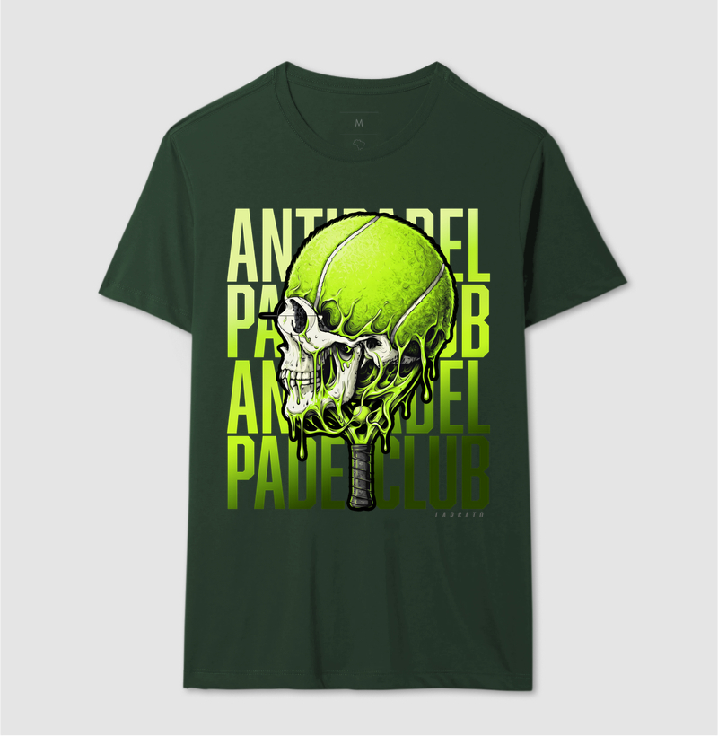 Camiseta Anti-Padel Caveira Verde - Imagem 8