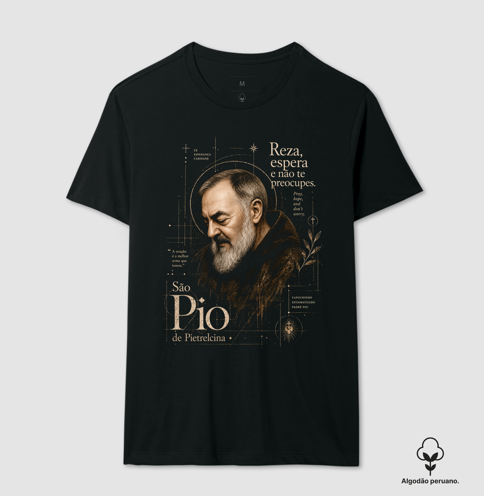 São Pio Reza Espera e Não Te preocupes - Imagem 2