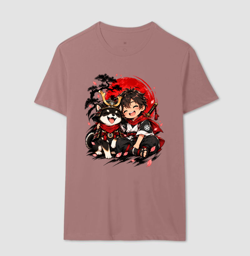 Pequeno Samurai & Shiba — Amigos de Honra (Preto) - Imagem 16