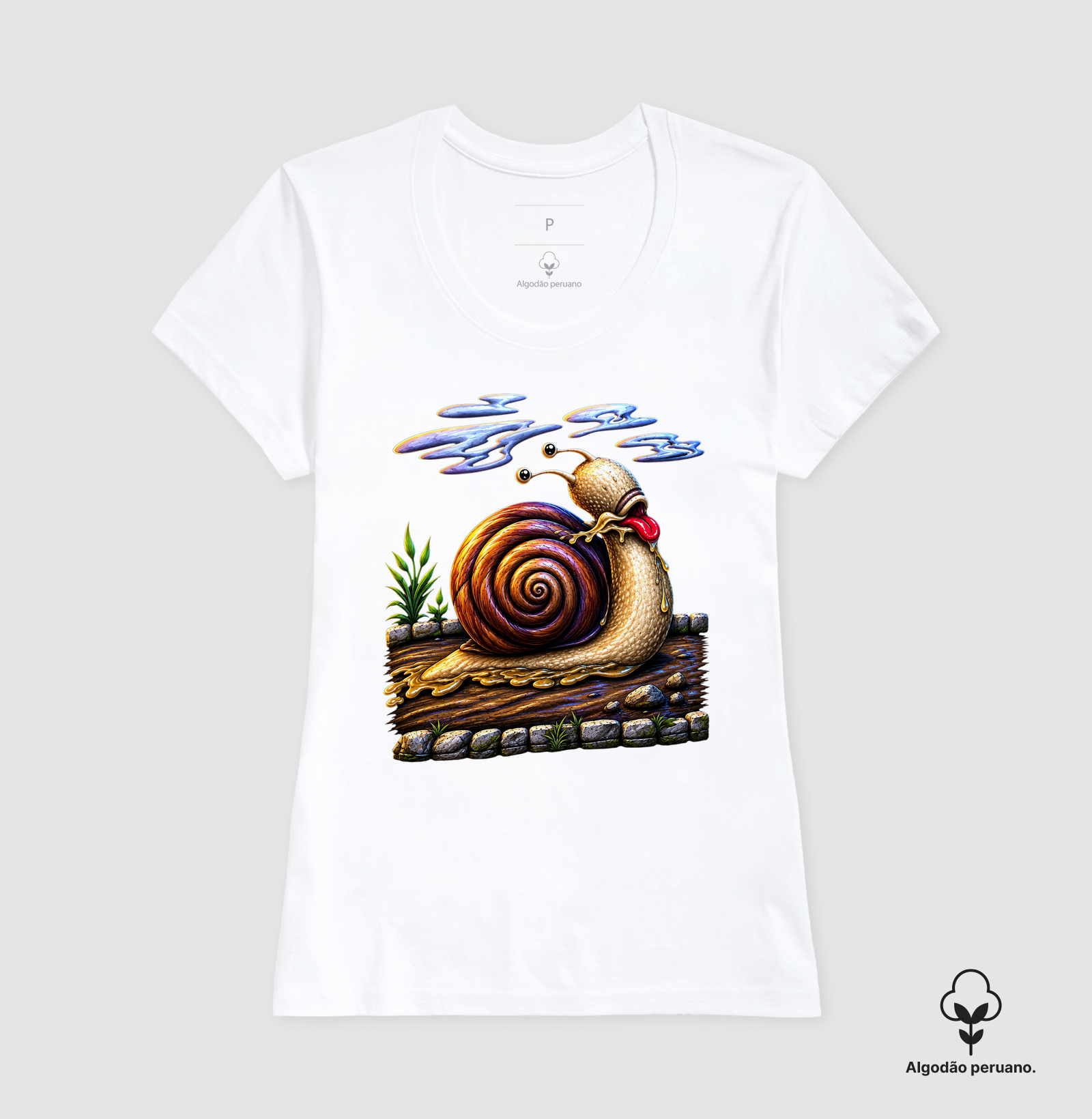 Camiseta Caracol — Algodão Peruano - Imagem 10