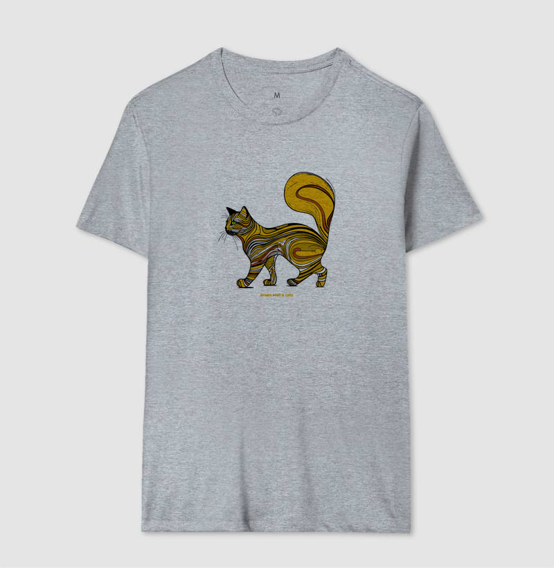 Gato amarelo com rabo grande - Imagem 9