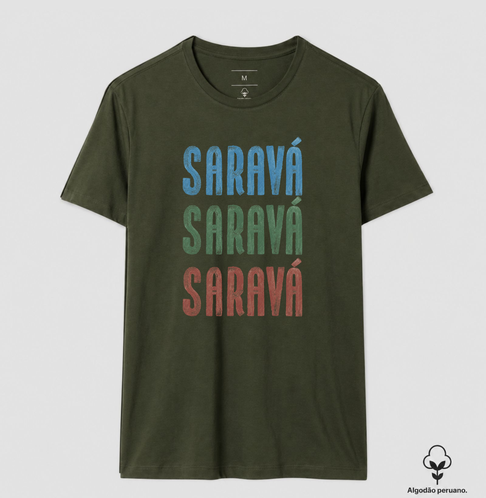 Camiseta Branca Unissex Saravá Brasilidades 100% Algodão - Imagem 6