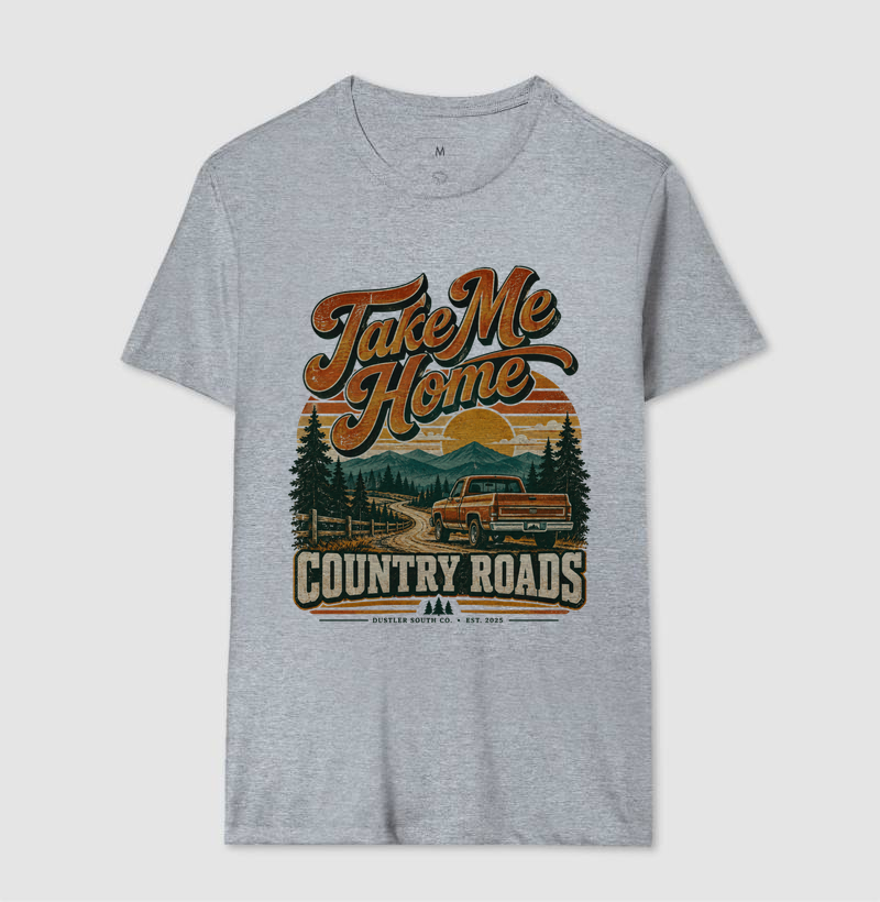 Camiseta Country Take Me Home Country Roads Premium - Imagem 3