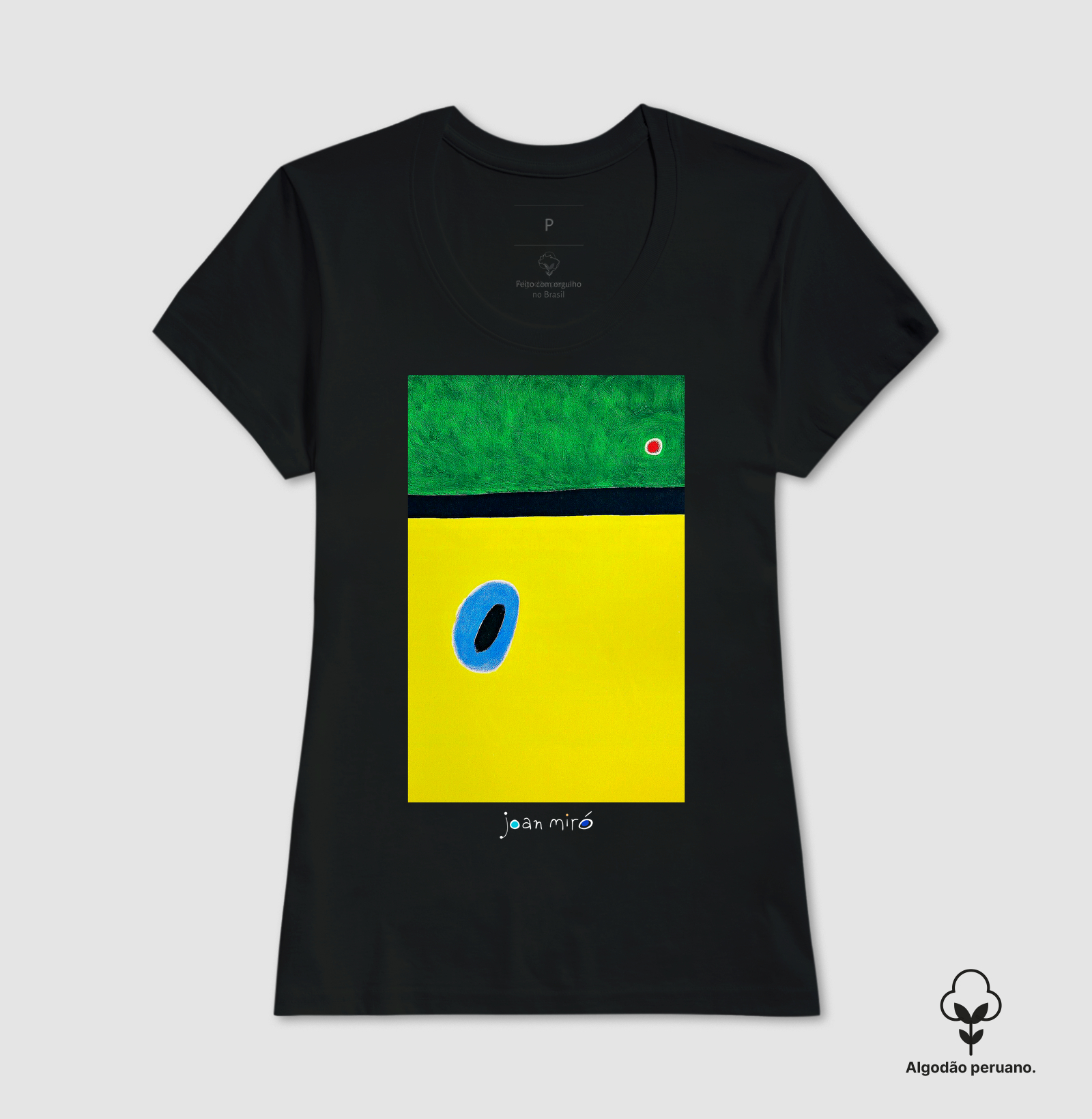Camiseta Algodão Peruano Tanguis Joan Miró Le Gendarme - Imagem 3