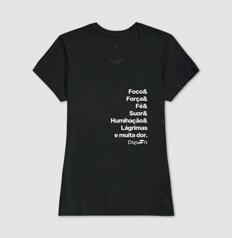 CAMISETA ACADEMIA FOCO E MUITA DOR - Imagem 3