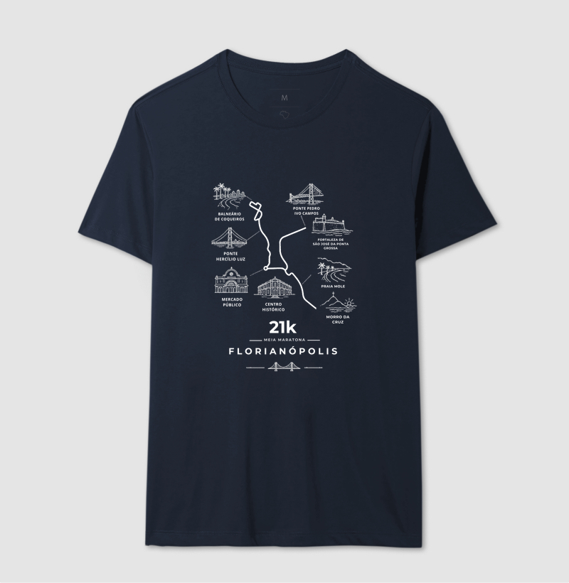 Camiseta Meia Maratona - 21K Por Florianópolis - Imagem 6