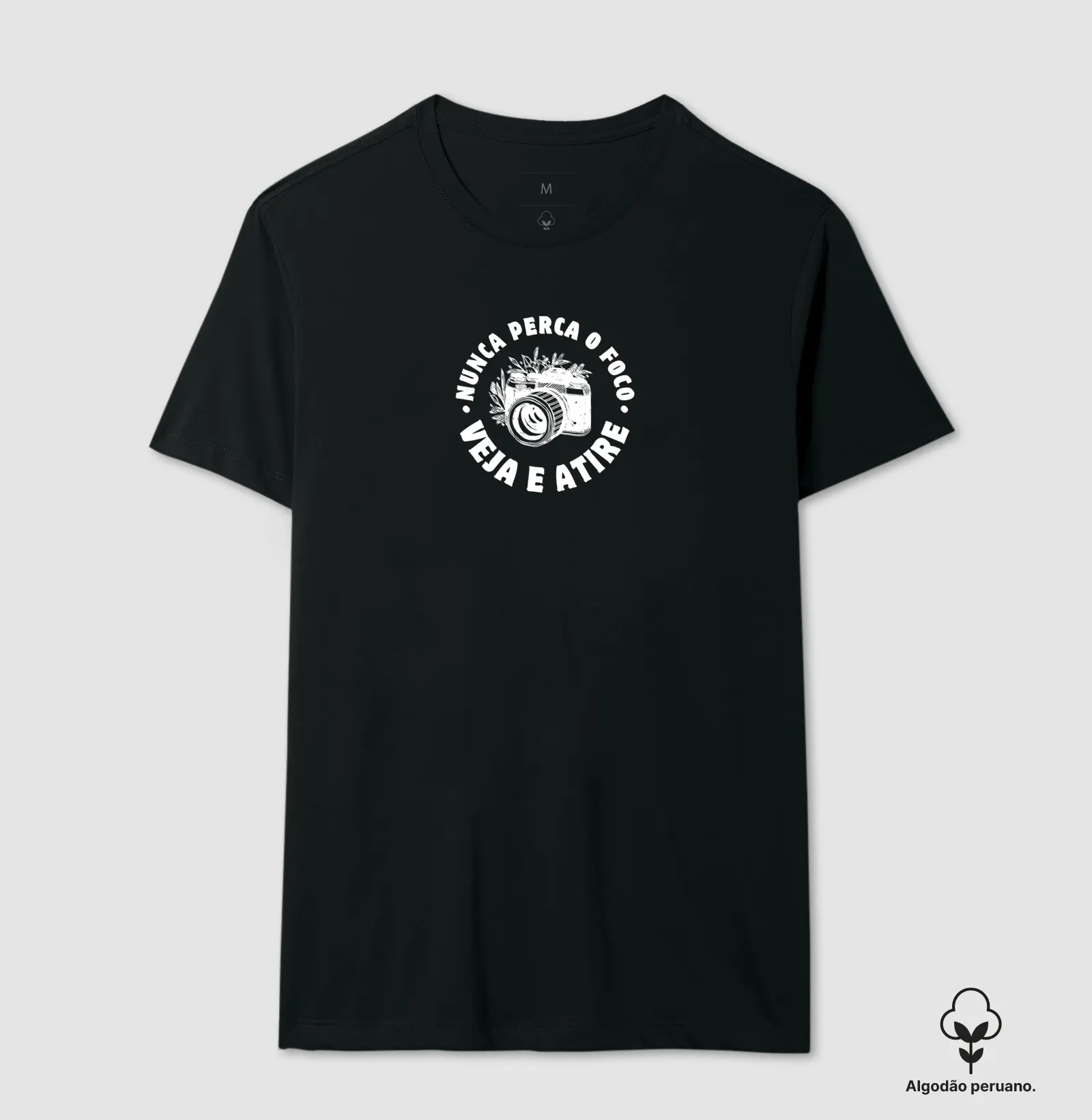 Camiseta Premium algodão Peruano, nunca perca o foco - Imagem 3