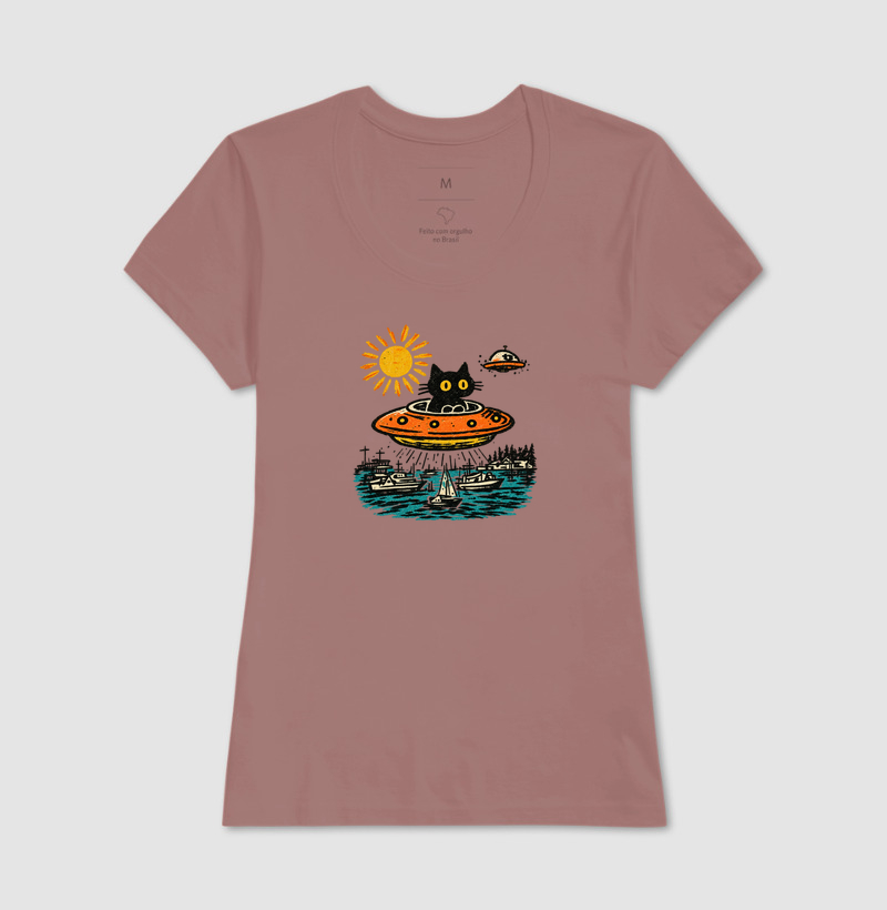 Camiseta Gato de Outro Mundo - Imagem 5