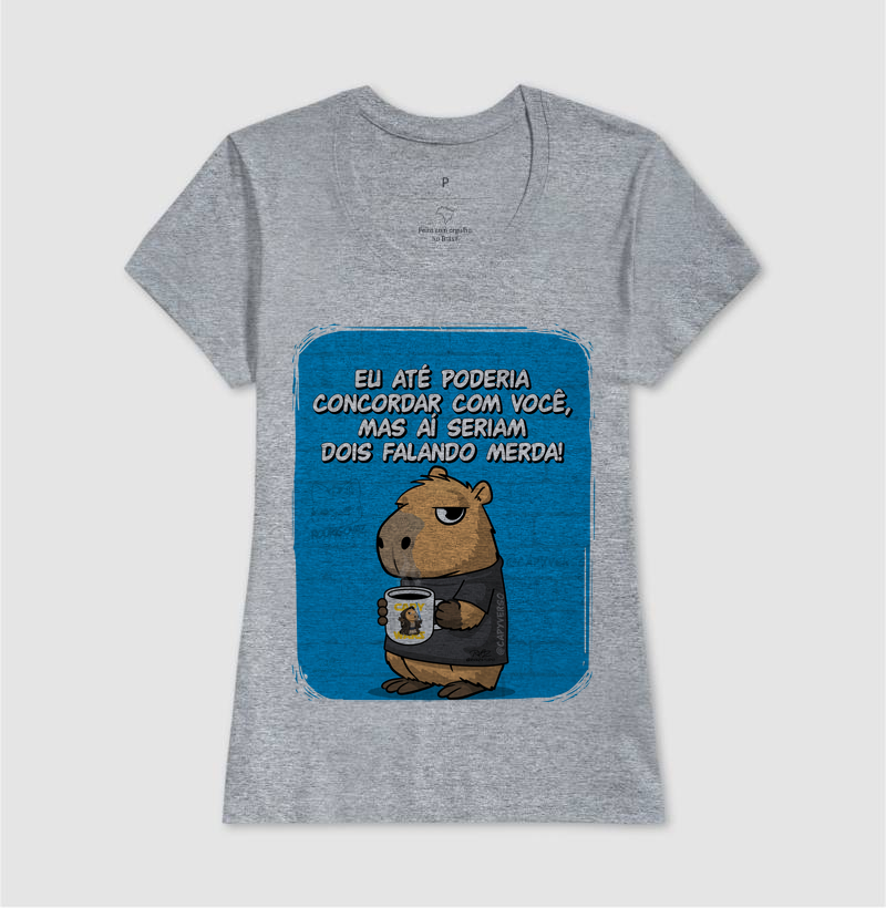 Camiseta Capivara Falando Merda - Imagem 9