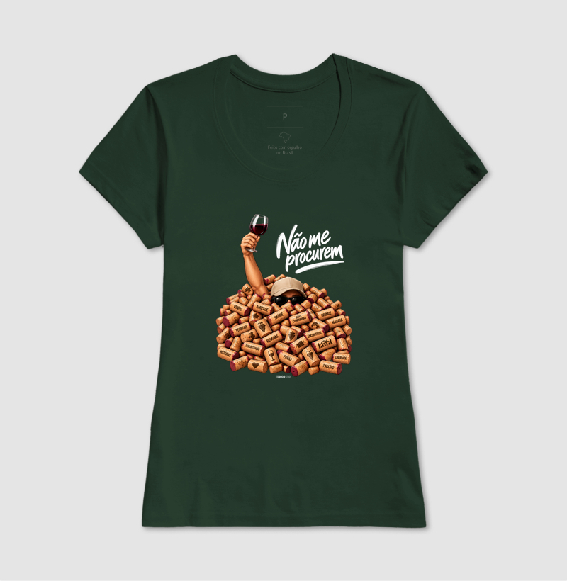 Camiseta “Não Me Procurem” – Wine Lifestyle - Versão Boné - Imagem 11
