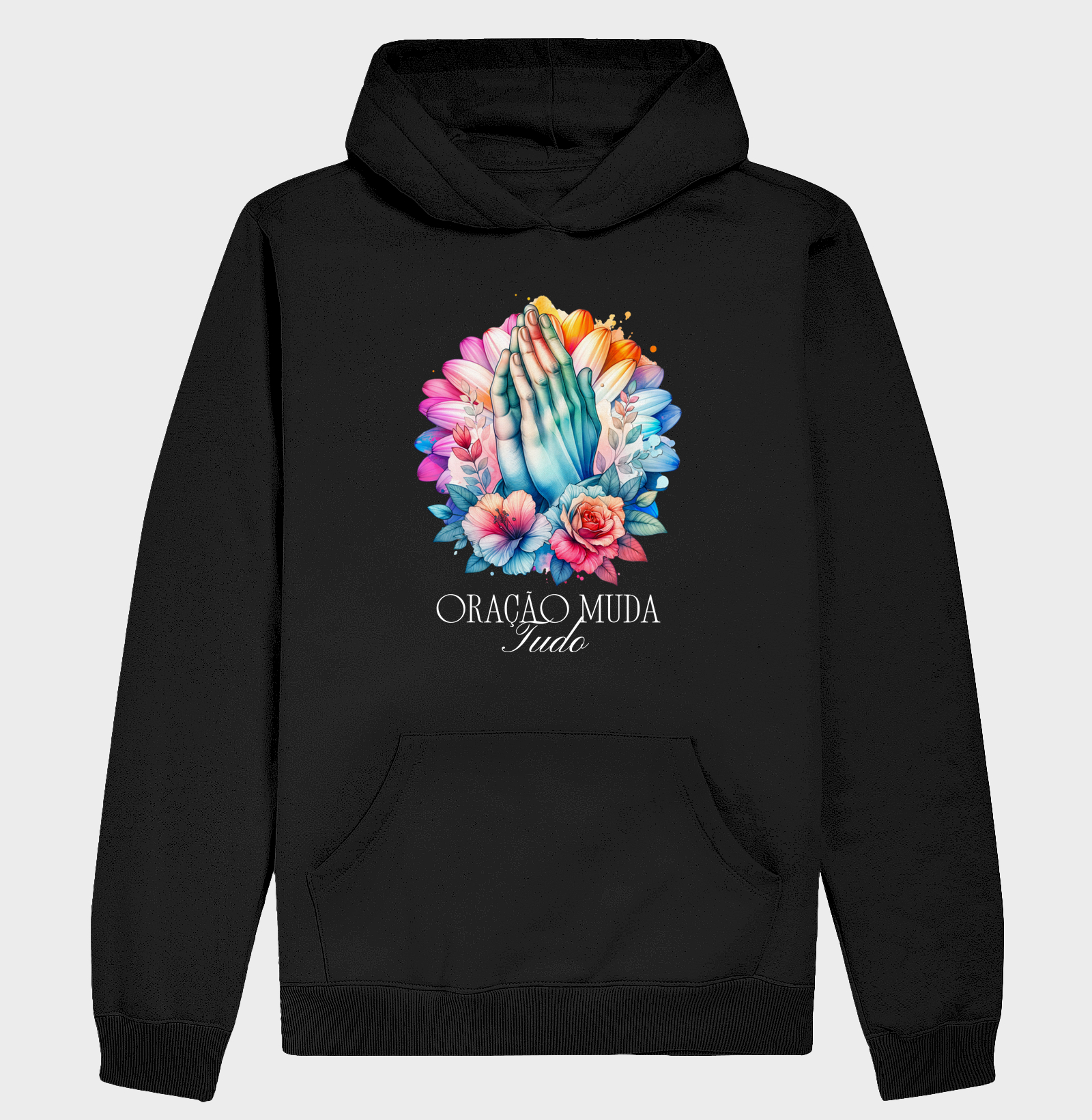 Hoodie Moletom Oração Muda Tudo - Imagem 2