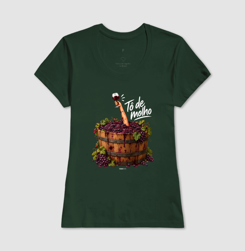 Camiseta Vinho - “Tô de Molho” – Humor & Wine Mood - Imagem 11