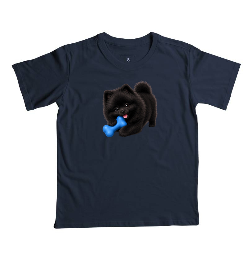 Pomerânia (Spitz Alemão) Preto - Desenho Animado - Imagem 3