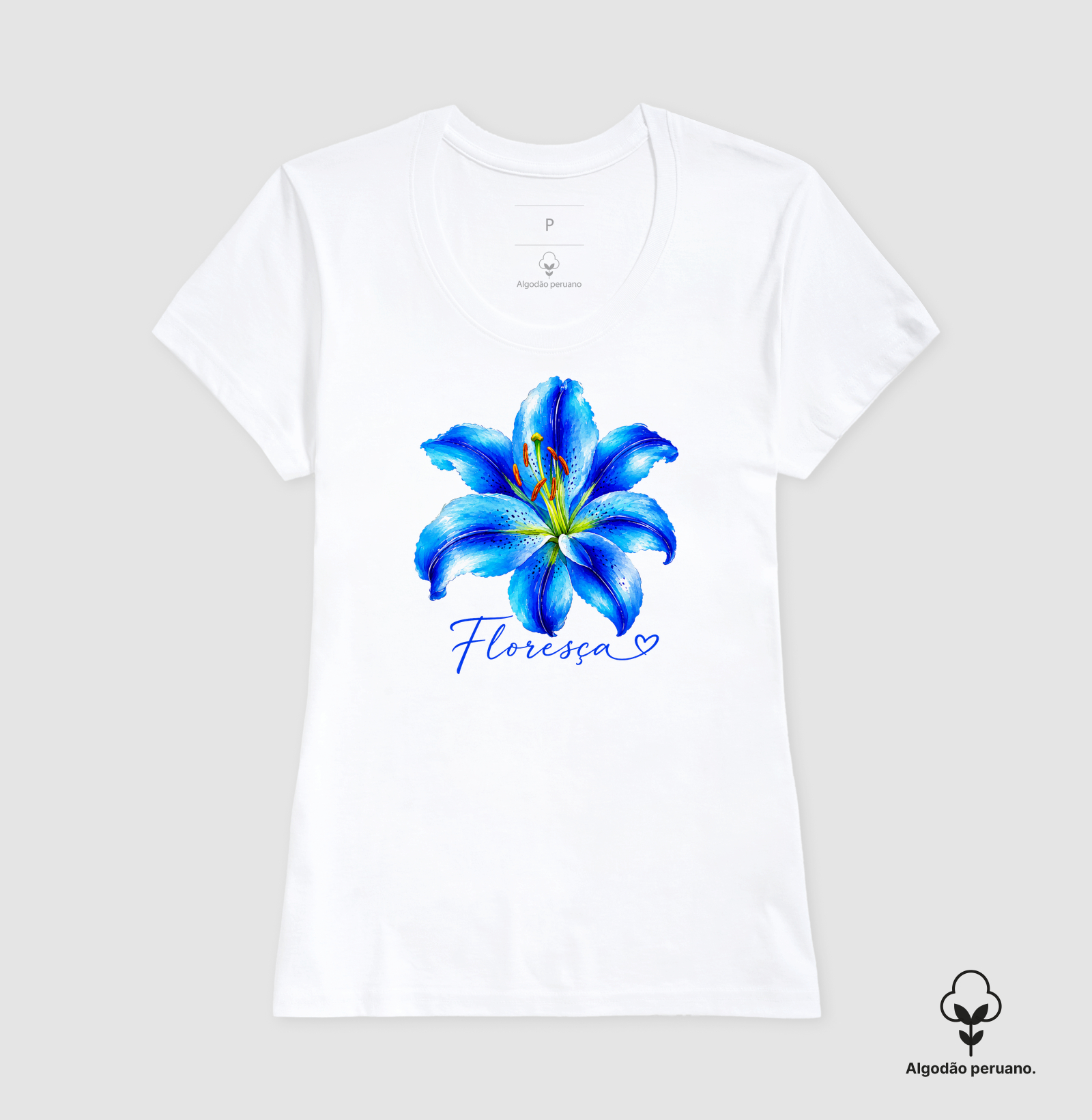 Camiseta Floresça Blue - Imagem 4