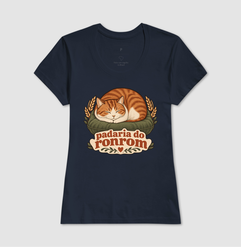 Camiseta Gato Pãozinho "padaria do ronrom" | Pelo & Pano - Imagem 7