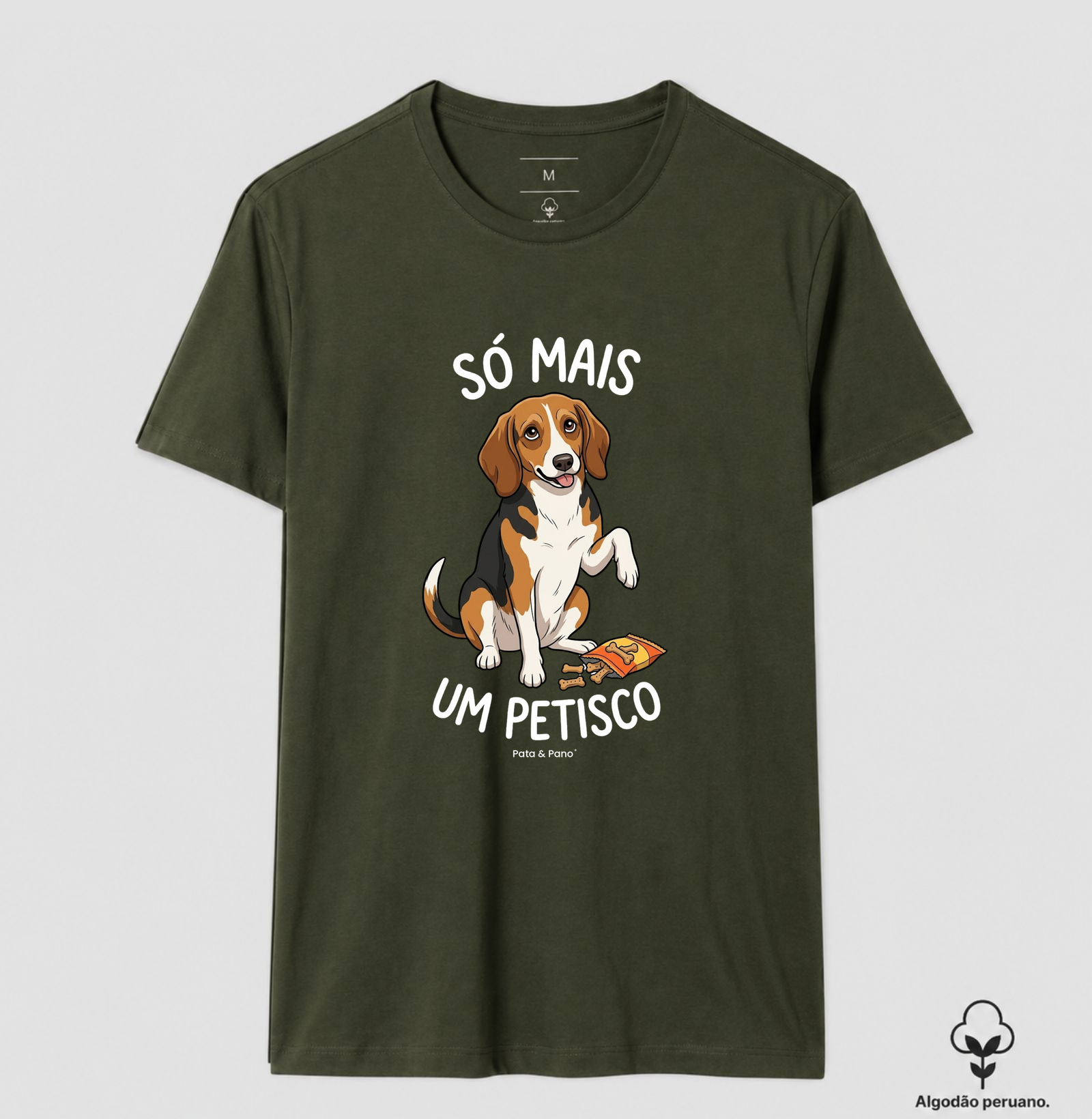 CAMISETA ALGODÃO PERUANO BEAGLE PETISCO - Imagem 4
