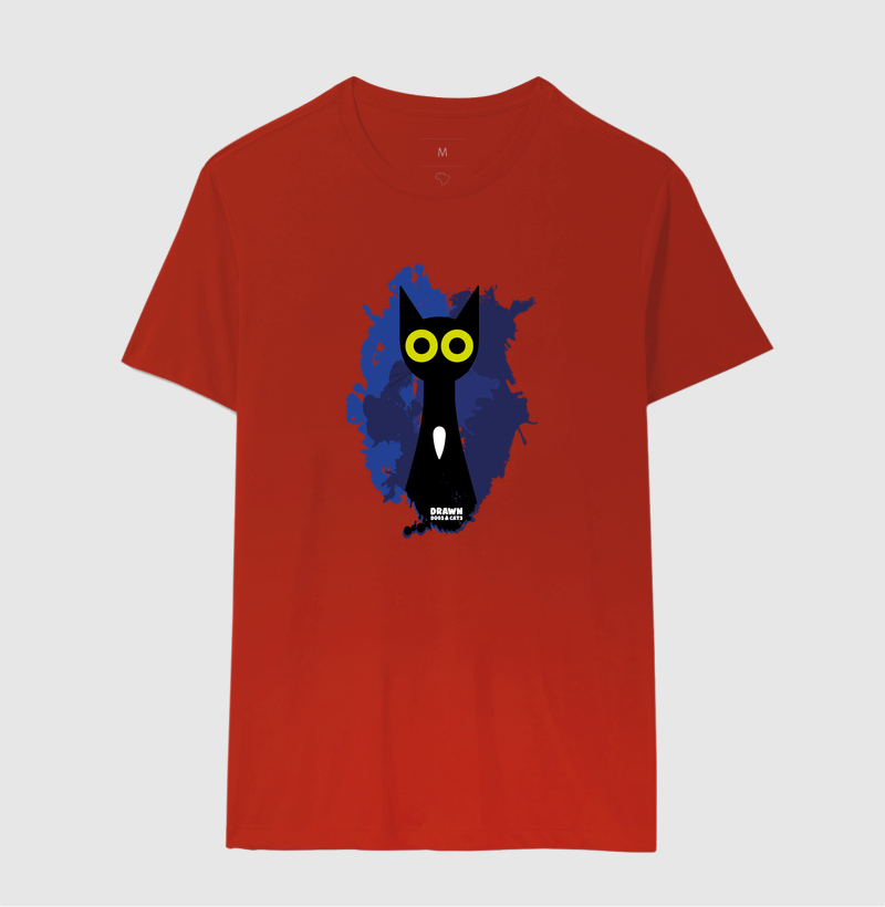 Gato preto com fundo azul - Imagem 12