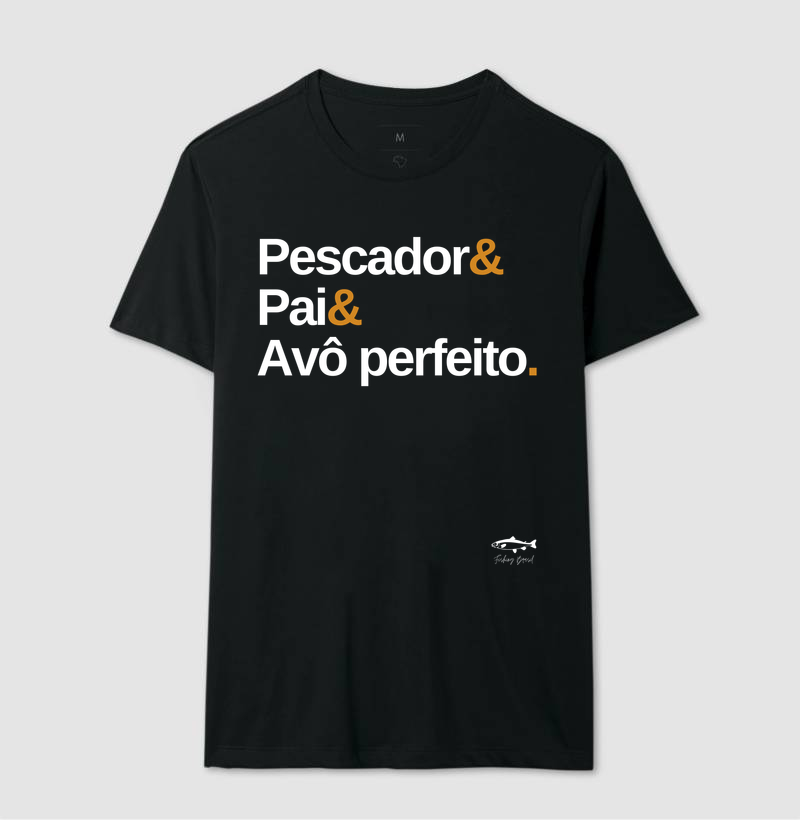 PESCADOR E PAI E AVÔ PERFEITO ( Algodão peruano) - Imagem 2