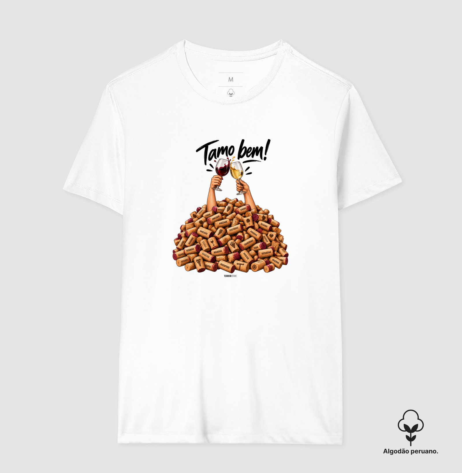 Camiseta “Um Brinde” – Amizade & Wine Lifestyle - Imagem 2