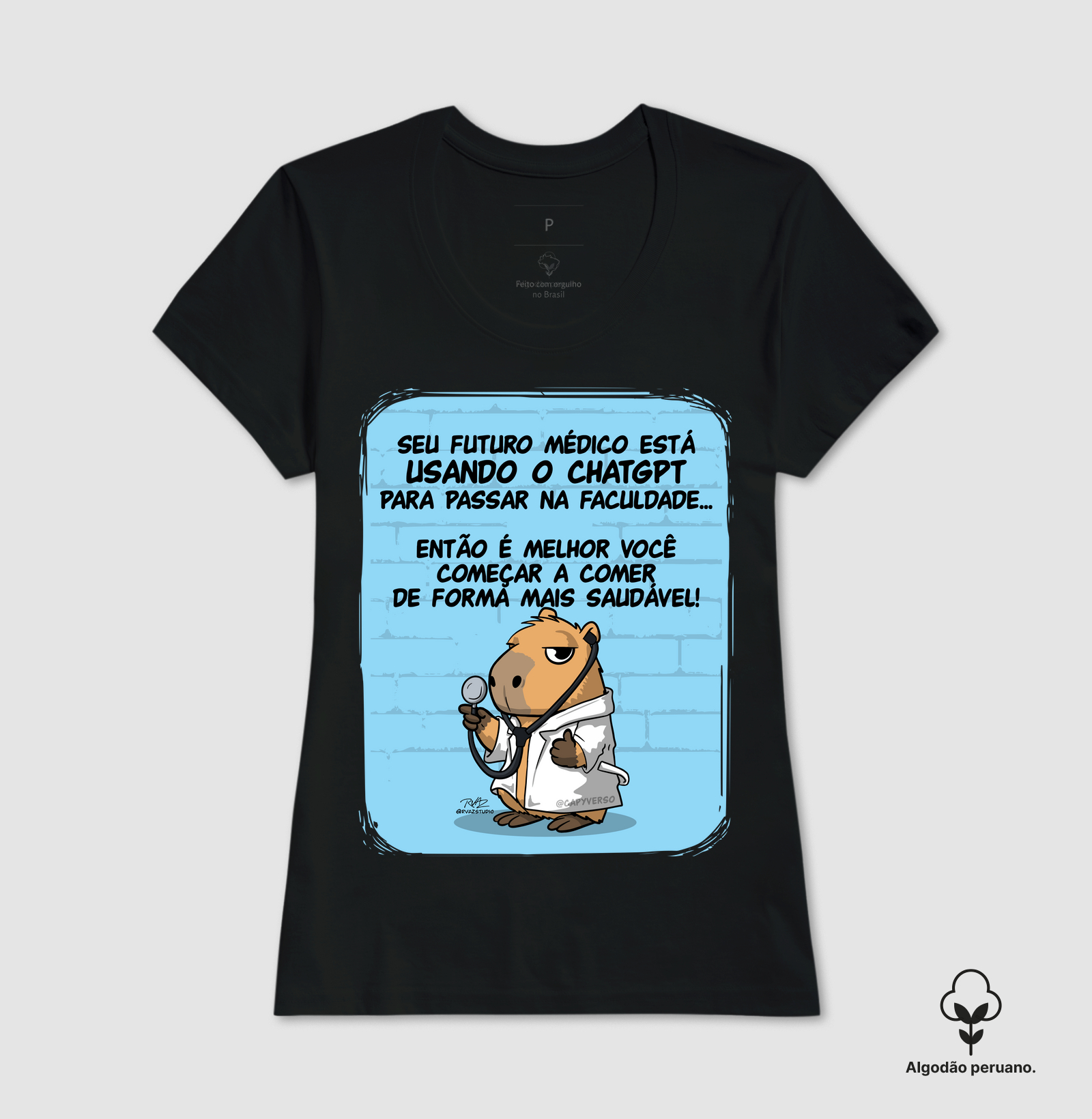 Camiseta Capivara Médico - Imagem 4