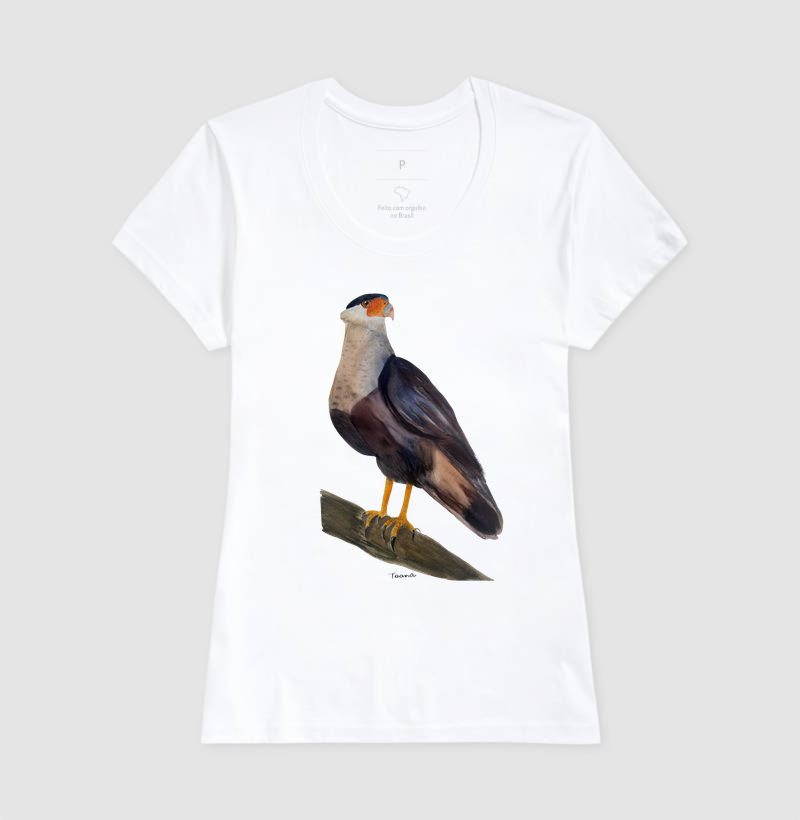 Camiseta Carcará – Aves do Brasil - Imagem 6