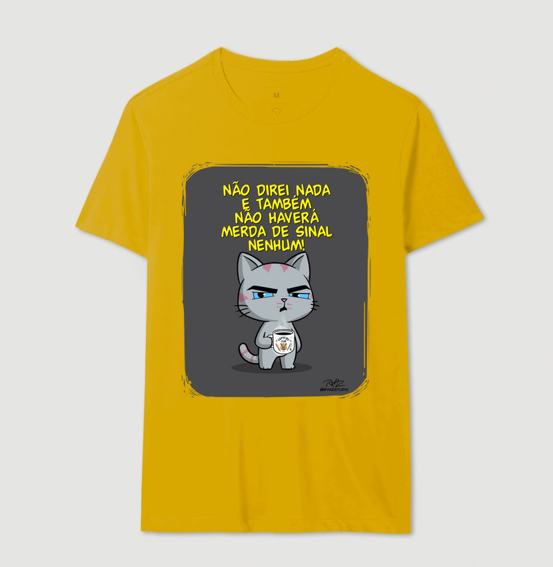 Camiseta Gato Sincero Sinal Nenhum - Imagem 14