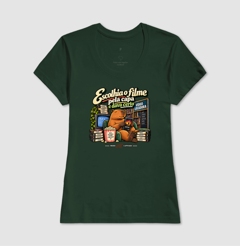 ESCOLHIA O FILME PELA CAPA E DAVA CERTO - Modo capivara - Camiseta - Imagem 15