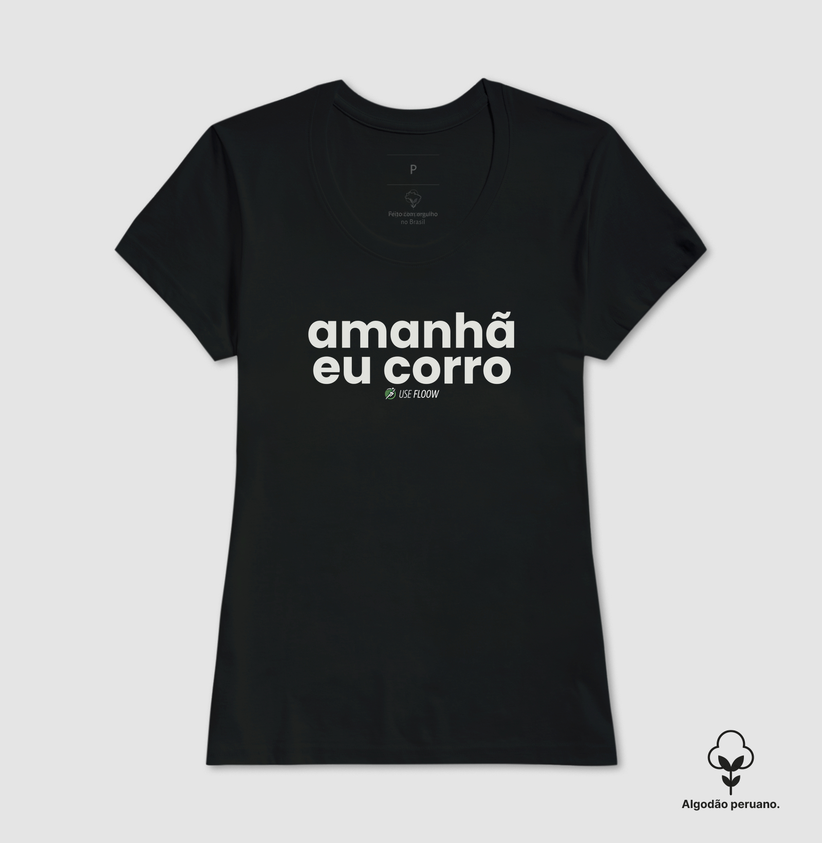 Camiseta Algodão Peruano Corrida - Amanhã Eu Corro - Imagem 4
