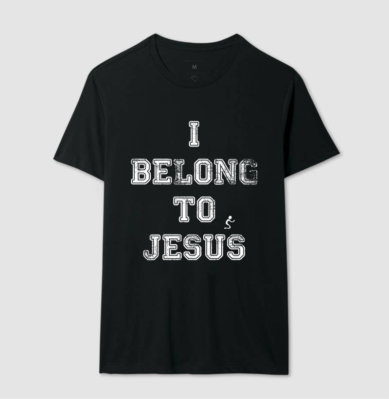Camiseta Cristã I Belong to Jesus Pertenço a Jesus - Imagem 2