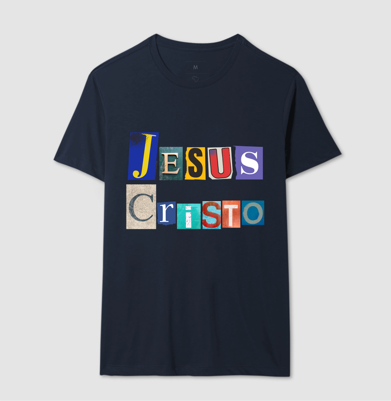 Camiseta Cristã Jesus Cristo Colagem - Imagem 6