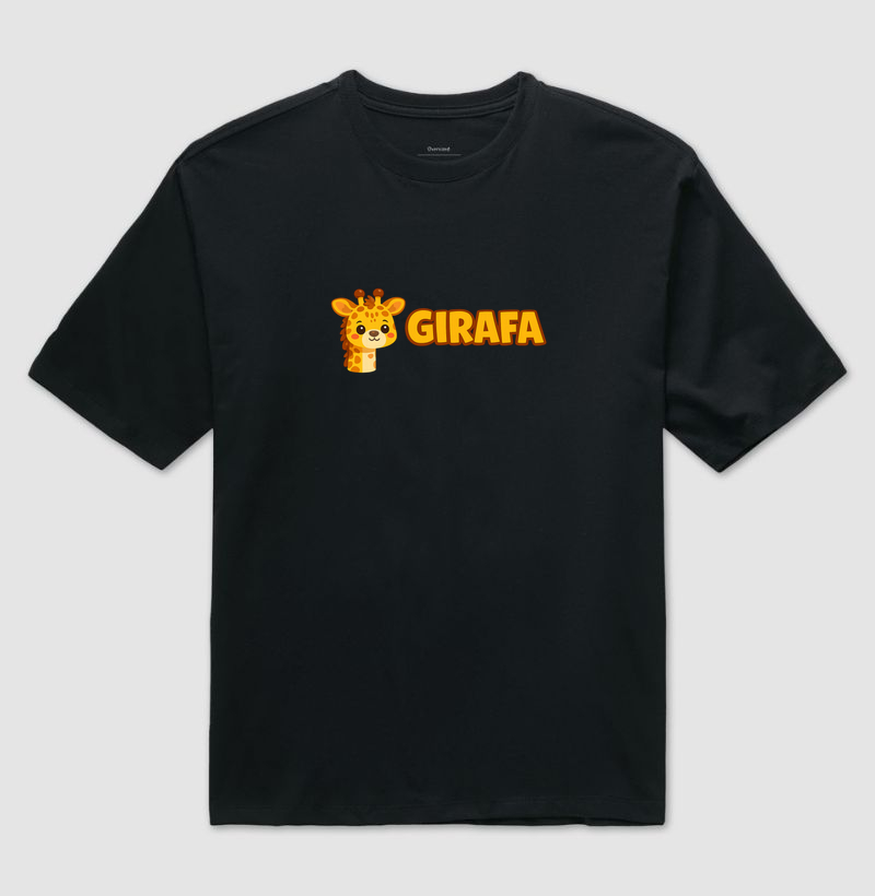 Práxis Camiseta Oversized ZOO Girafa