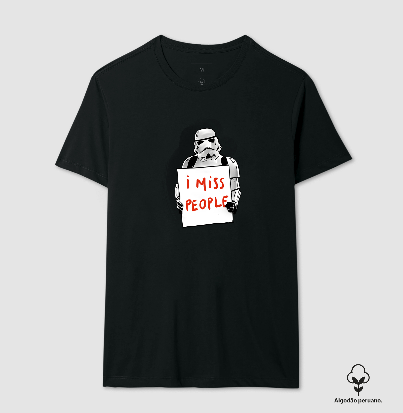 Camiseta I Miss People Algodão Peruano - Imagem 2