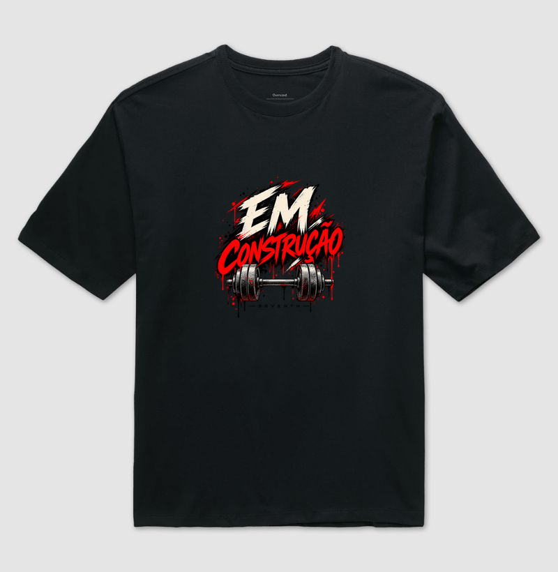 Camiseta Oversized — Em Construção — SEVENTH - Imagem 2