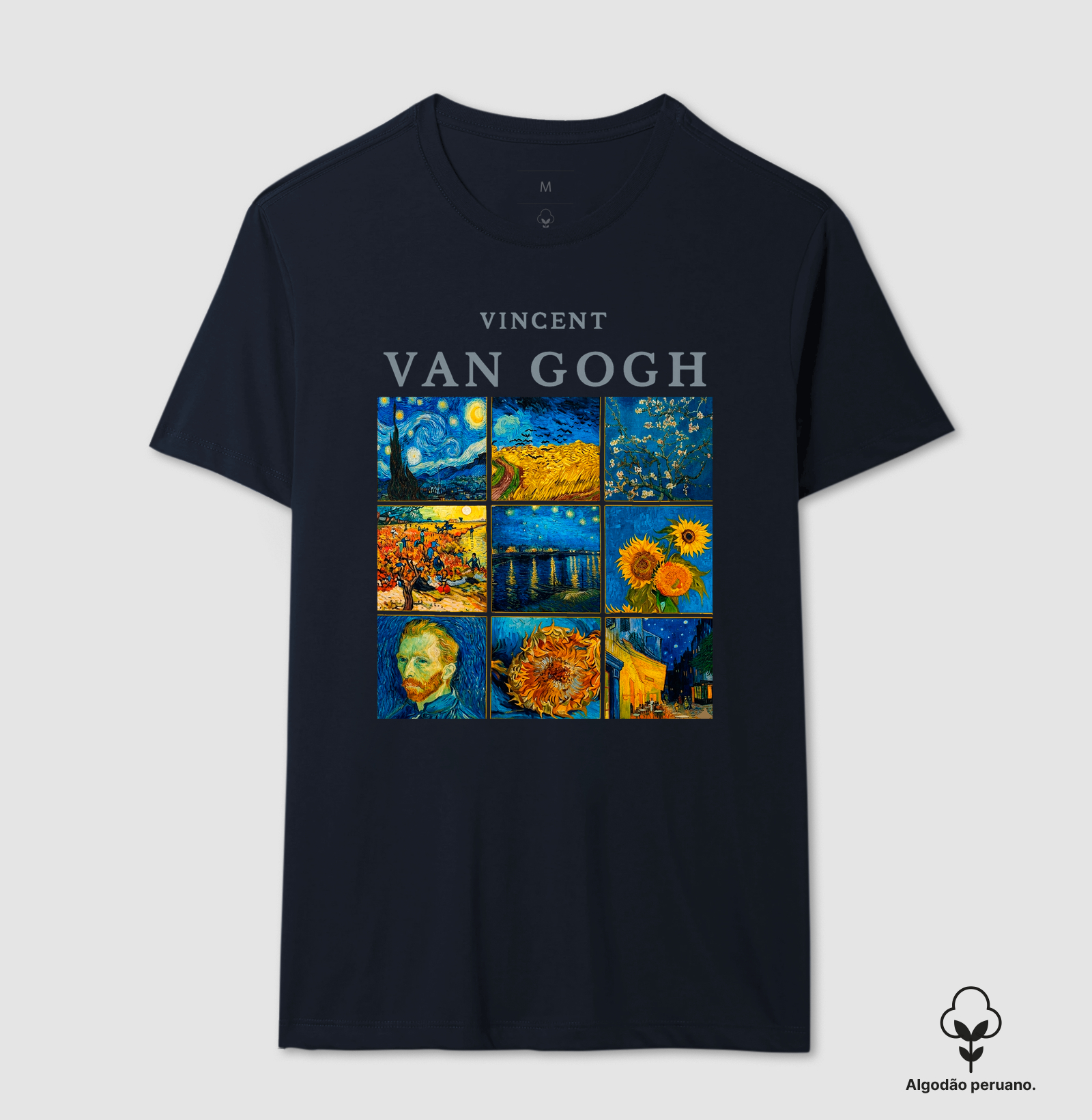 Camiseta Vincent van Gogh Fine Art Algodão Peruano  - Imagem 3