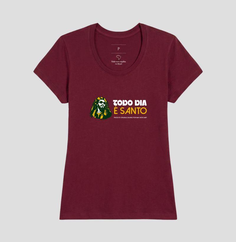 Camiseta Todo dia é santo! Coleção Reggae.  Masculino e feminino. Algodão Premium. - Imagem 14