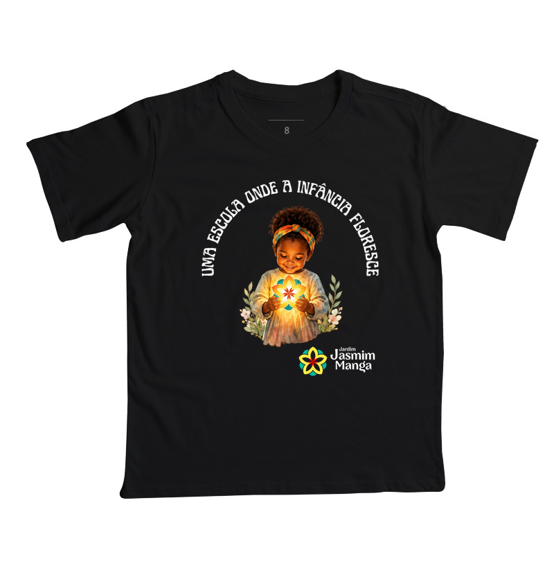 Camiseta Jasmim Manga Infantil - Imagem 7