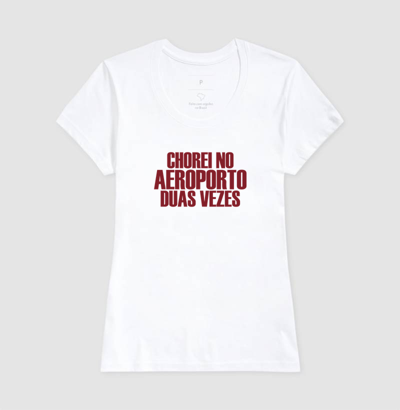 Camiseta Chorei no Aeroporto Duas Vezes - Imagem 5