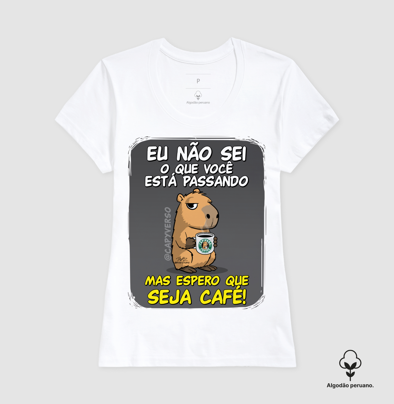 Camiseta Capivara Seja Café - Imagem 2