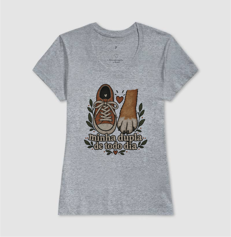 Camiseta Cachorro Companhia "minha dupla de todo dia" | Pelo & Pano - Imagem 9