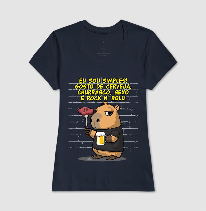 Camiseta Capivara rock simples - Imagem 7