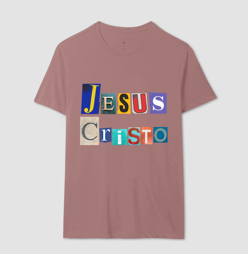 Camiseta Cristã Jesus Cristo Colagem - Imagem 16