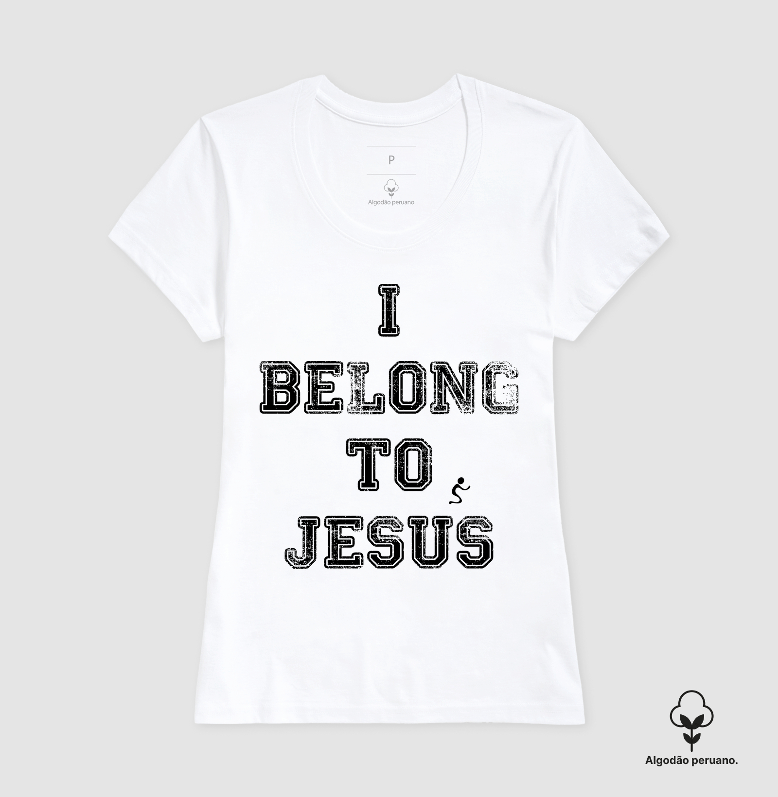 Camiseta Algodão Peruano I Belong to Jesus Pertenço a Jesus - Imagem 2