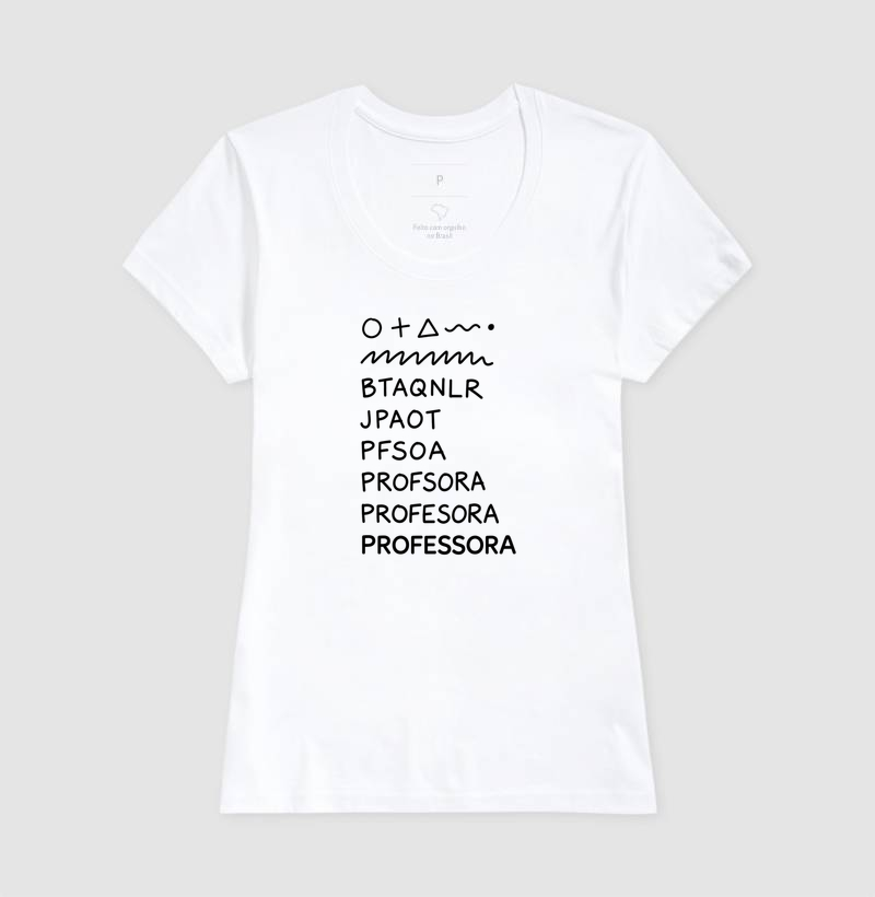 Camiseta | Níveis de Escrita  - Imagem 5