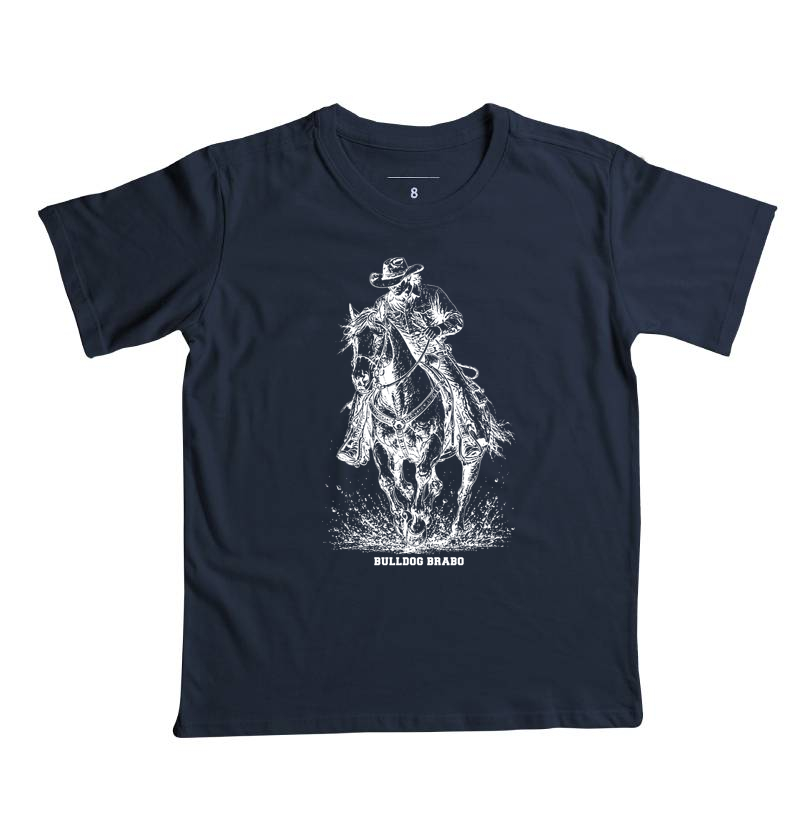 Cowboy Riding Horse Bulldog Brabo - Imagem 5
