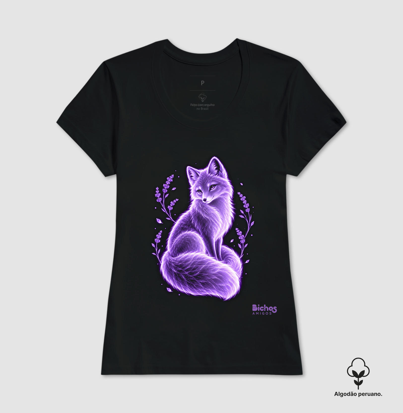 Raposa violeta com lavandas - Imagem 4