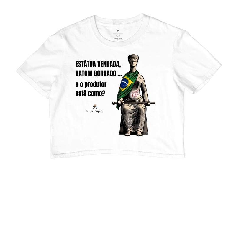 Estátua vendada, batom borrado, e o produtor está como? (tomando no adubo) - Imagem 3