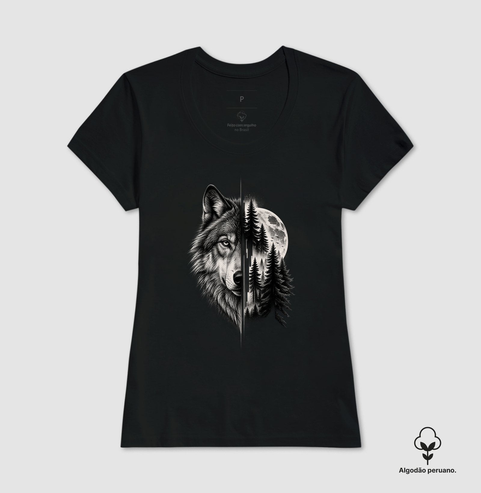 Camiseta Algodão Peruano — Lobo | SEVENTH - Imagem 7
